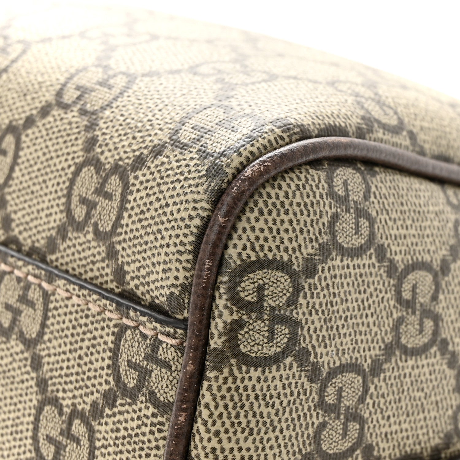 Gucci GG Supreme Monogram Web Small Ophidia Top Handle Bag Beige Ebony 11 of 12