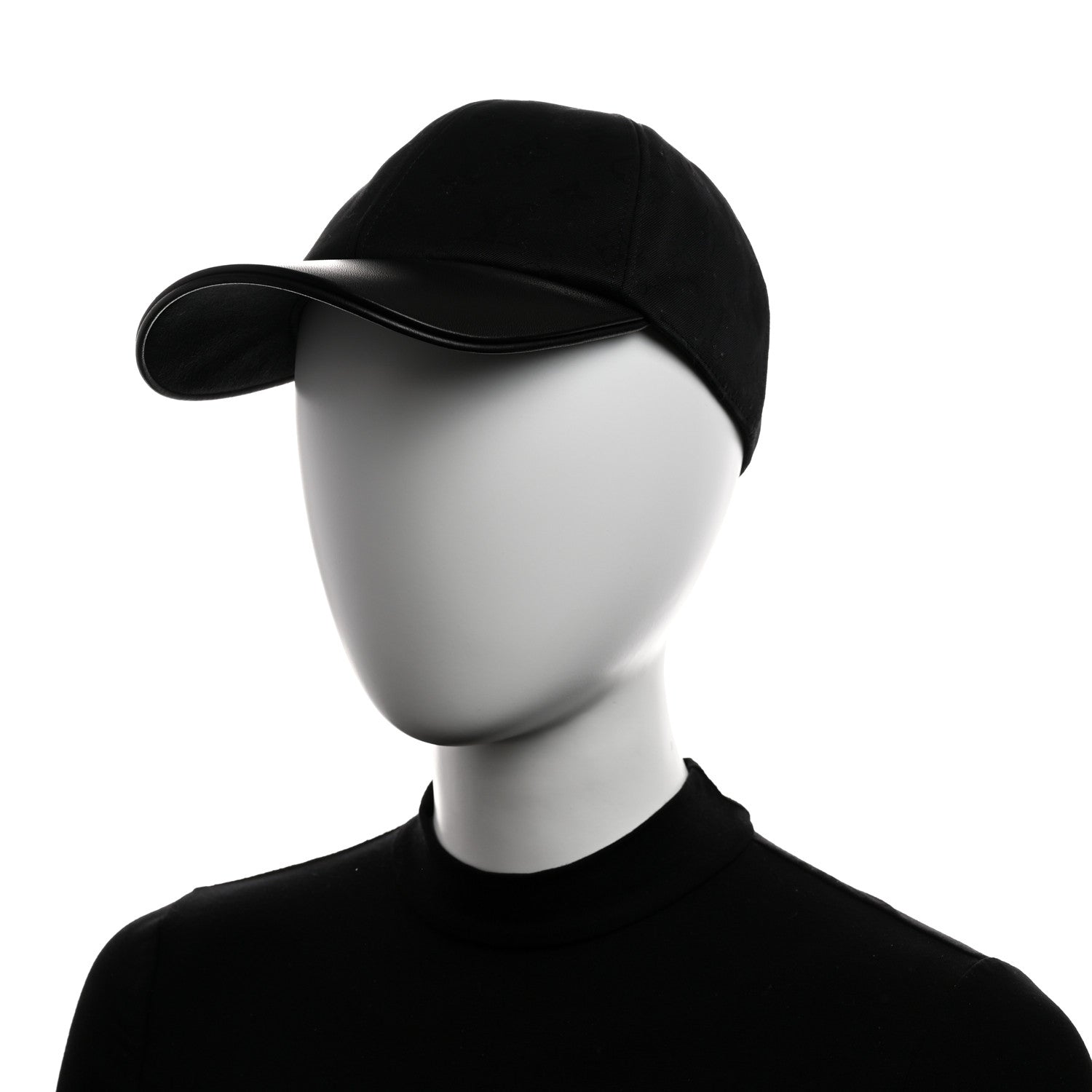 Louis Vuitton Calfskin Cotton Jacquard Monogram LV First Cap L Black 2 of 9