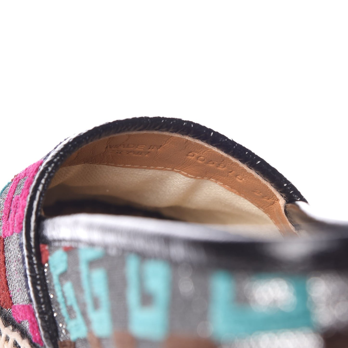 Velvet Lurex Square G Espadrilles 38.5 Silver Multicolor