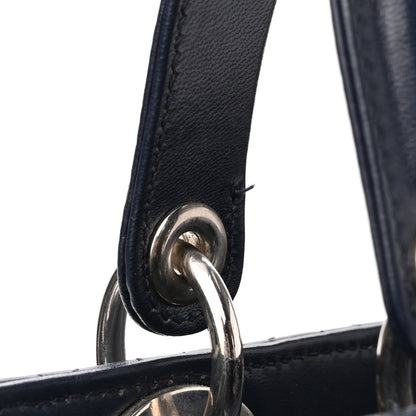 Christian Dior Lambskin Cannage Medium Lady Dior Navy Blue 10 of 10