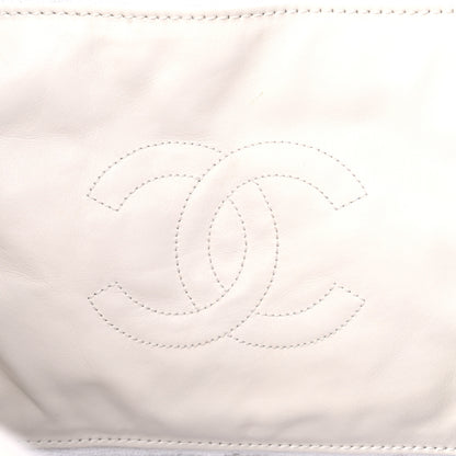 Chanel Terry Cotton CC Beach Tote Navy White 6 of 21