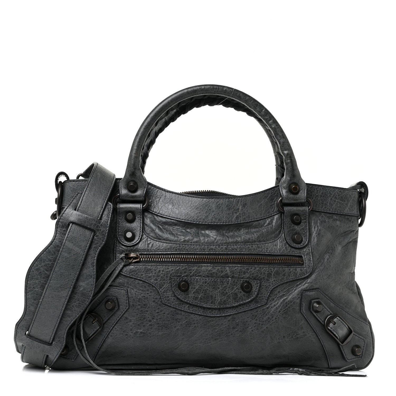 Balenciaga Agneau Classic Hardware First Anthracite 2 of 13