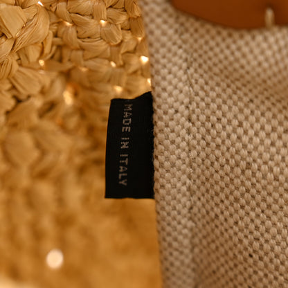 Miu Miu Fabric Crochet Knit Tote Beige 7 of 12