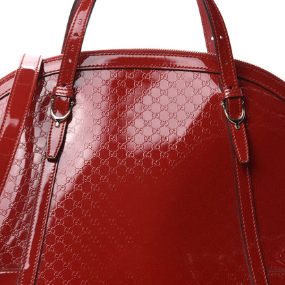 Gucci Patent Microguccissima Medium Nice Top Handle Dome Bag Rose Bed 10 of 10