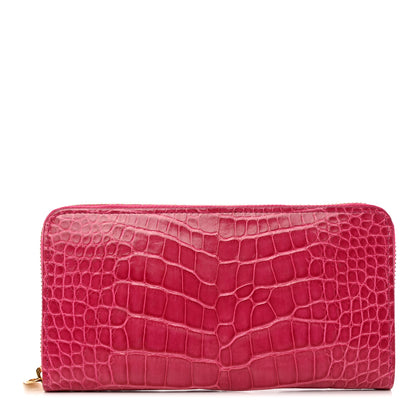 Louis Vuitton Crocodile Zippy Wallet Fuchsia 1 of 16