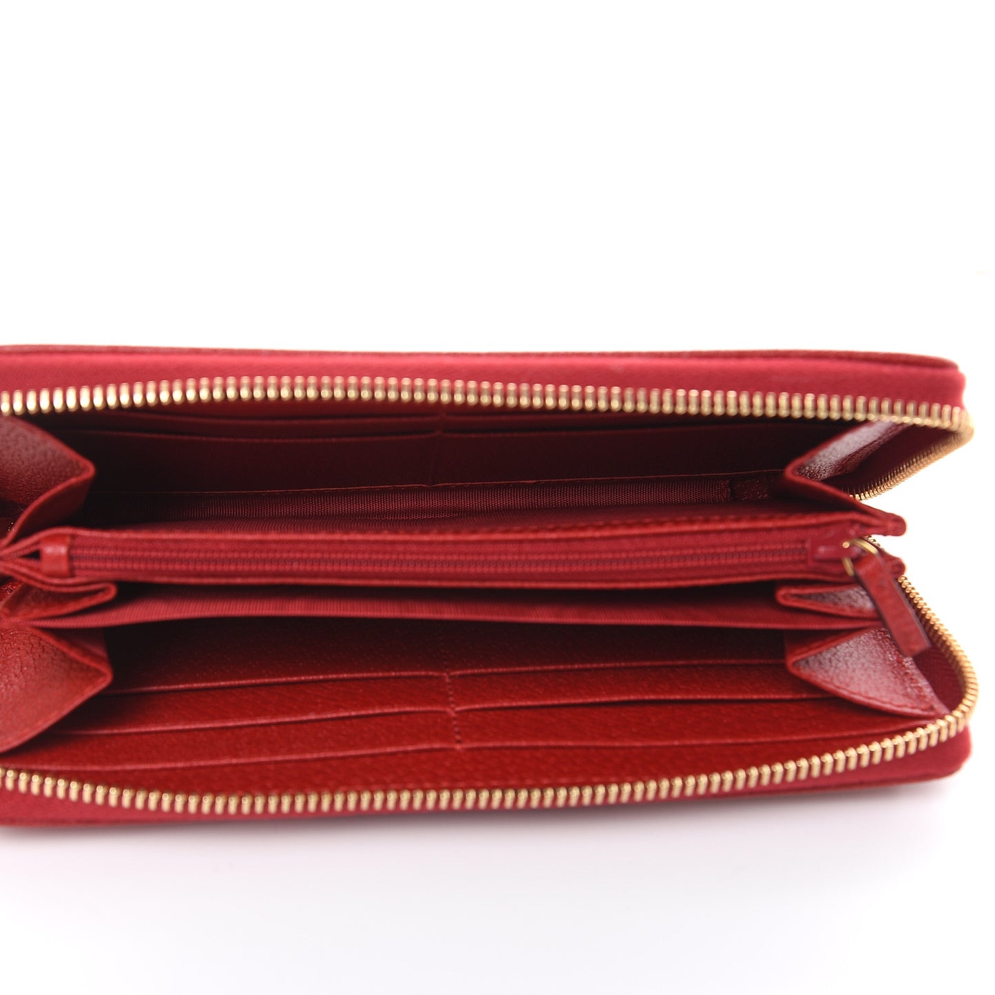 Canvas Sylvie Stripe Logo Zip Around Wallet Mystic White Hibiscus Red Maritime