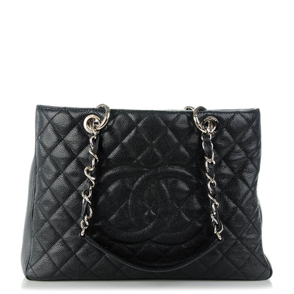 Chanel Caviar Quilted Grand Shopping Tote GST Black 1 of 7