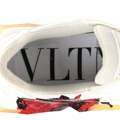 Valentino Garavani X UNDERCOVER Calfskin Womens Flower Print Bounce Sneakers 39 White Red 7 of 10
