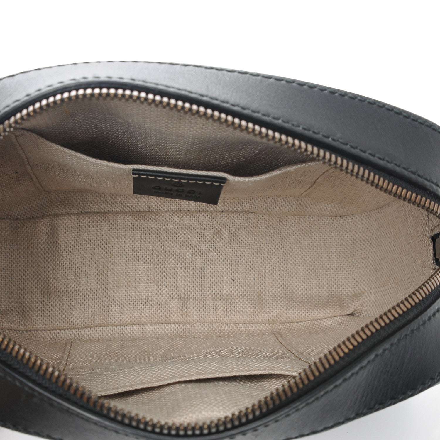 Gucci Calfskin Web Small Webby Bee Shoulder Bag Black 5 of 7
