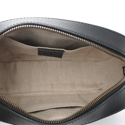 Gucci Calfskin Web Small Webby Bee Shoulder Bag Black 5 of 7