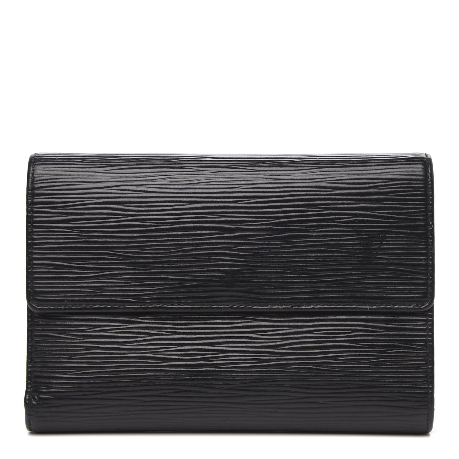 Louis Vuitton Epi Porte Tresor Etui Papiers Wallet Black 1 of 11