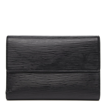 Louis Vuitton Epi Porte Tresor Etui Papiers Wallet Black 1 of 11