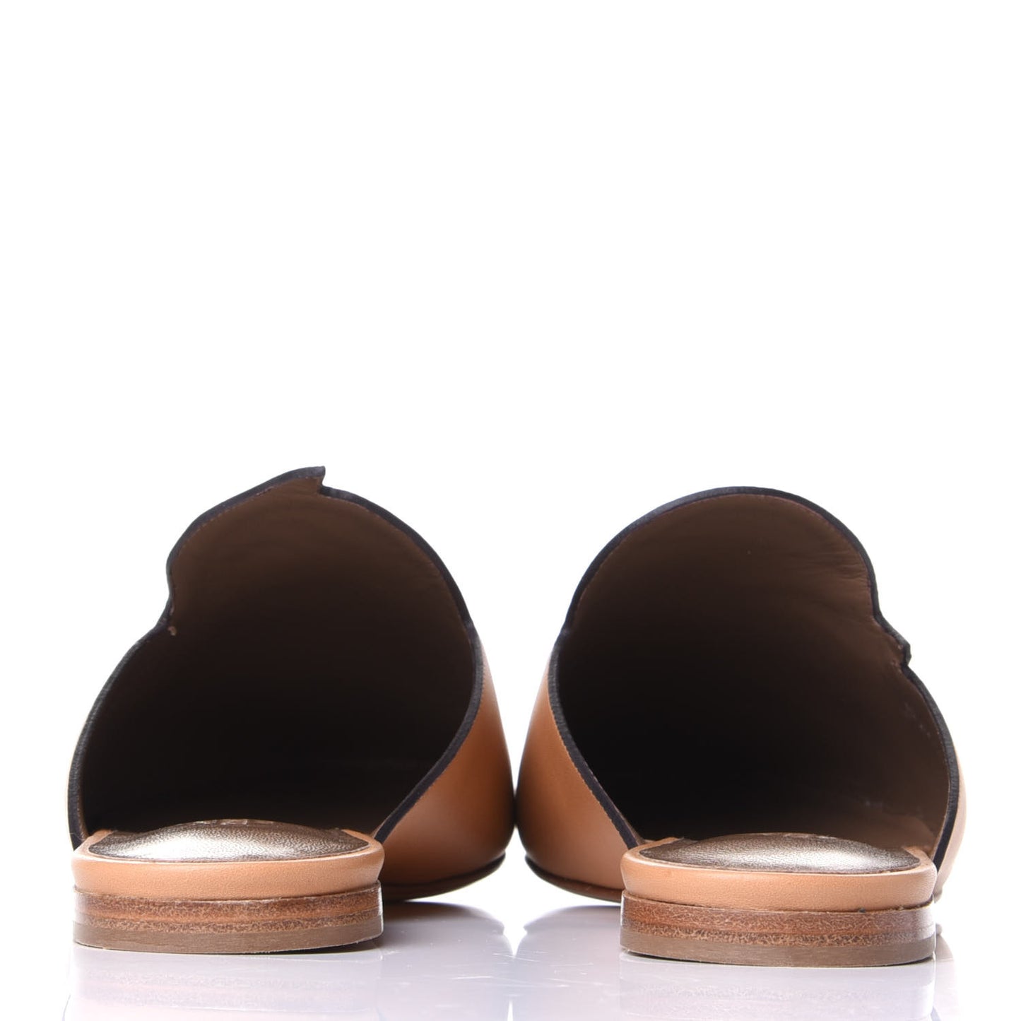 Calfskin Tangeria Mules 37 Naturel