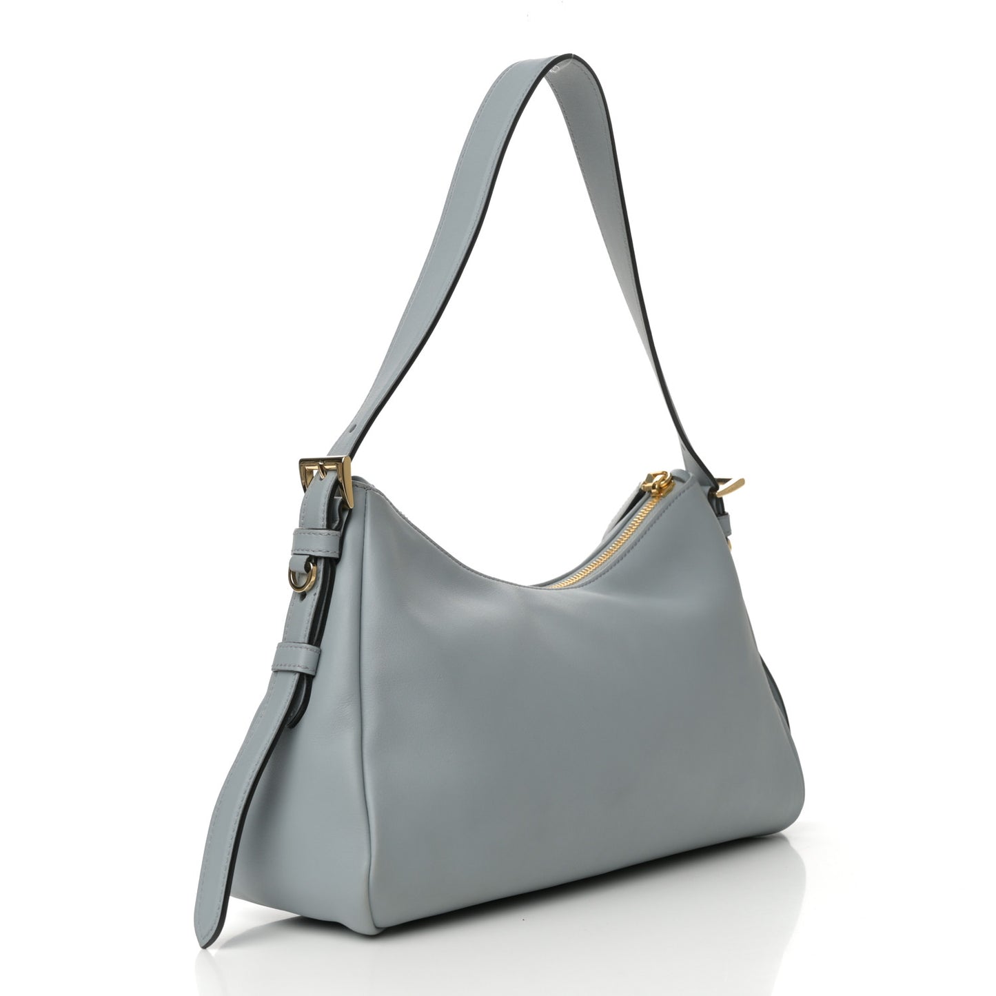 Soft Calfskin Medium Aimee Shoulder Bag Opaline