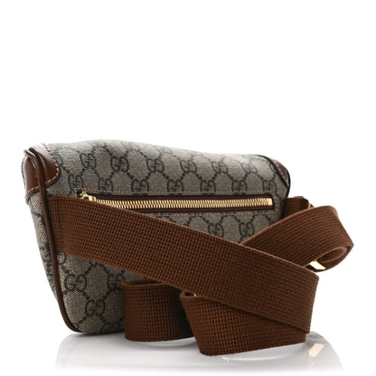 Gucci GG Supreme Monogram Textured Calfskin Retro Interlocking G Belt Bag Beige Ebony Brown Sugar 3 of 8