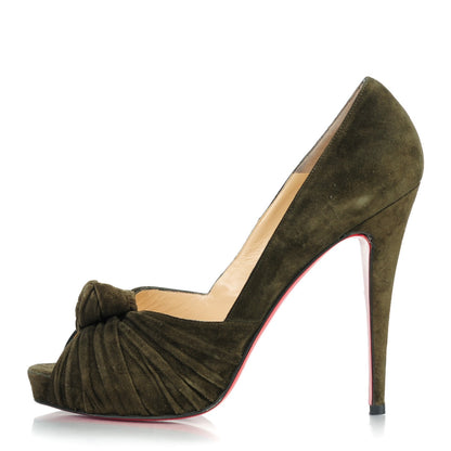 Christian Louboutin Suede Lady Gres 120 Pumps 40 Verde 1 of 17