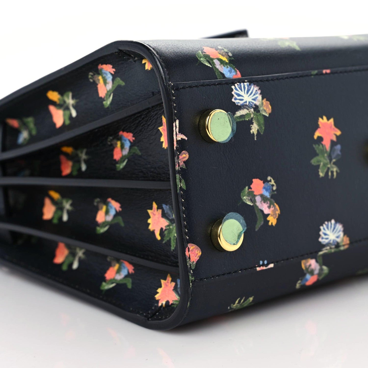 Saint Laurent Calfskin Prairie Printed Nano Sac De Jour Black 5 of 9