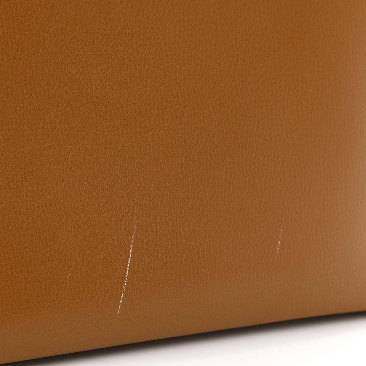 Grainy Calfskin JC Tote Cuoio