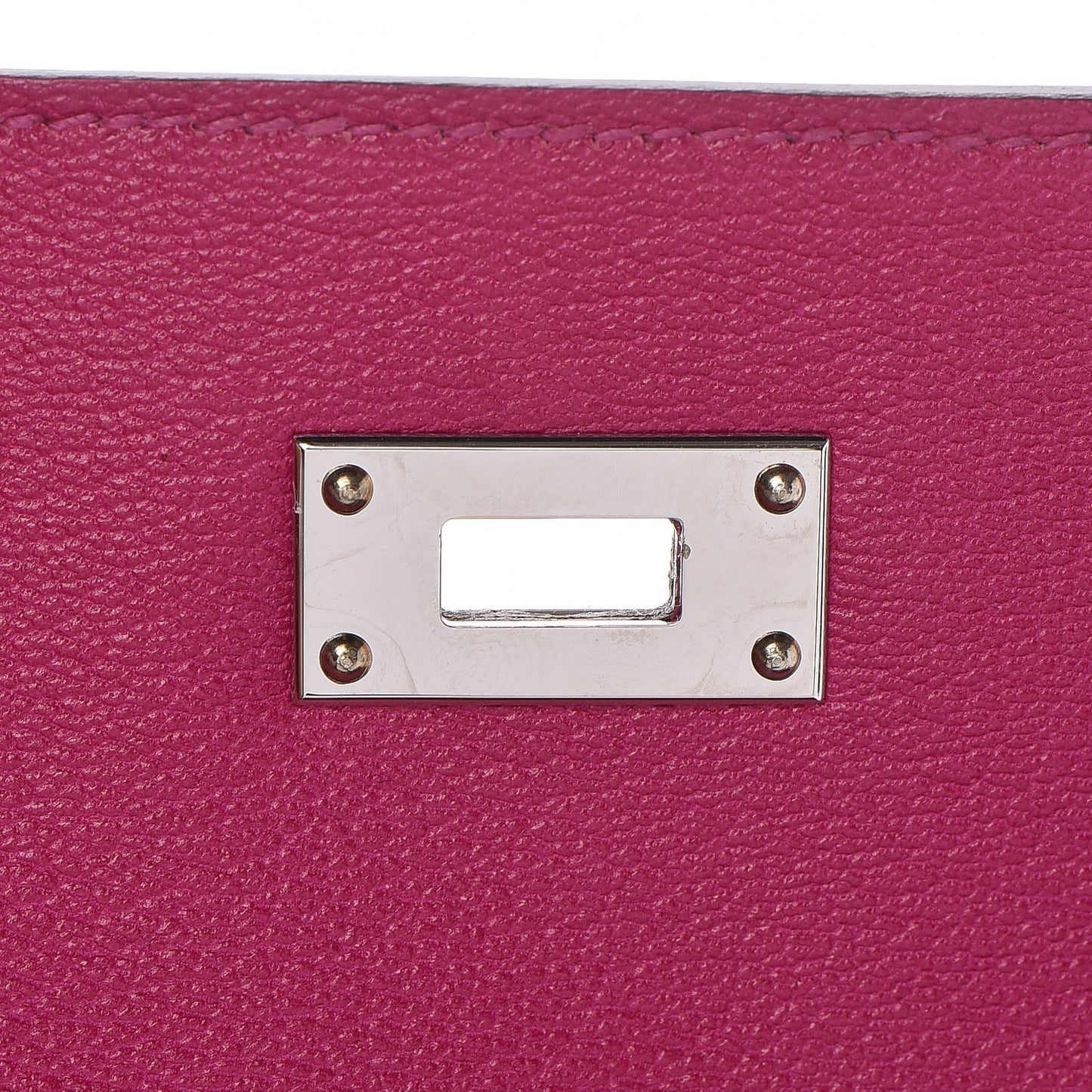 Shiny Alligator Kelly Longue Wallet Rose Scheherazade