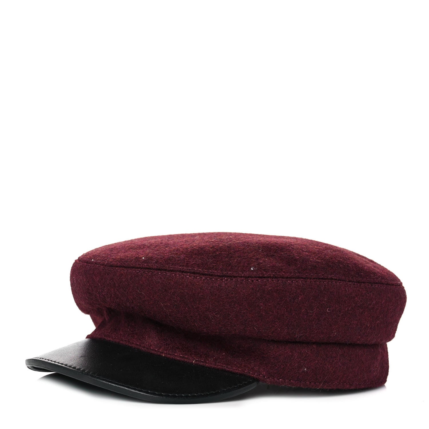 Hermes Glossy Lambskin Wool Womens Vauban Cap 57 1 of 8