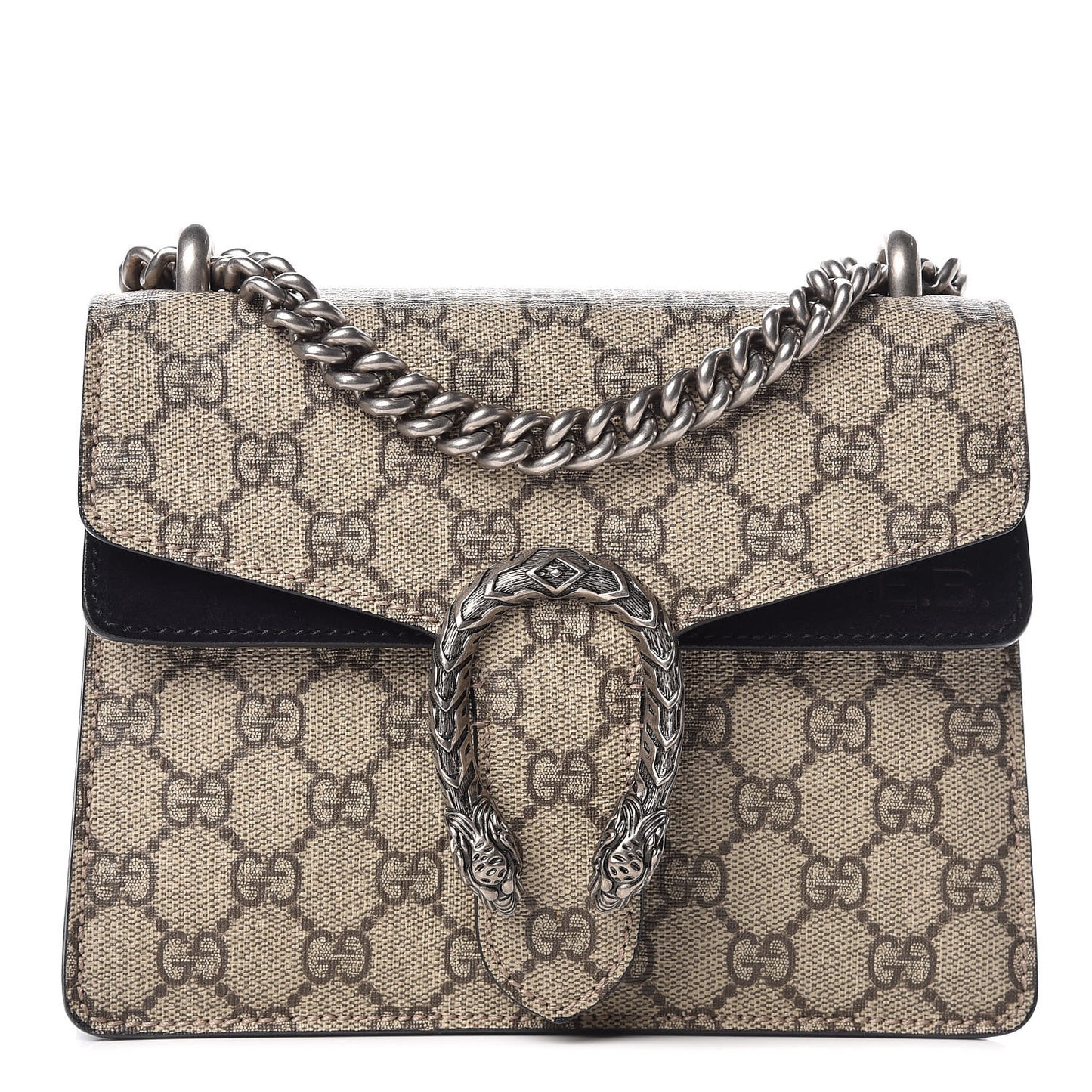 GG Supreme Monogram Mini Dionysus Shoulder Bag Black