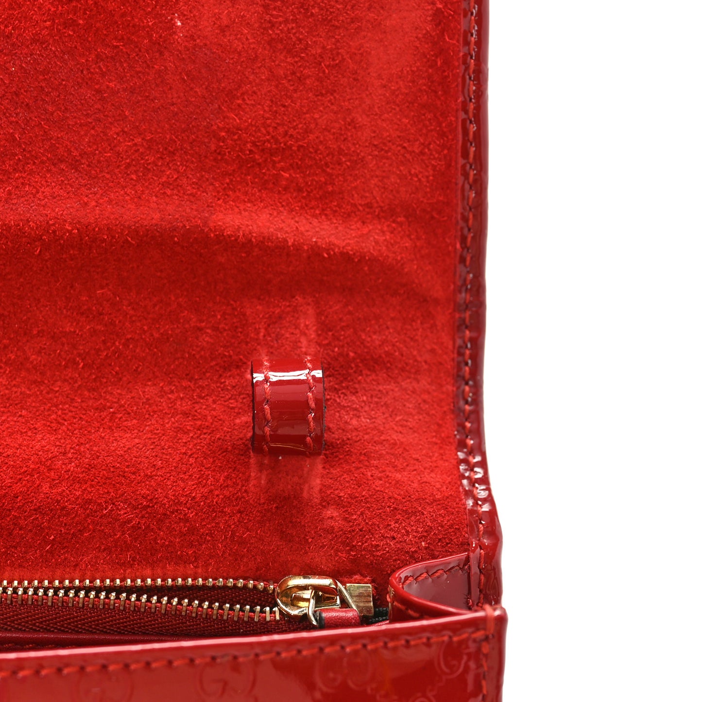 Patent Microguccissima Mini Nice Wallet Rose Bed