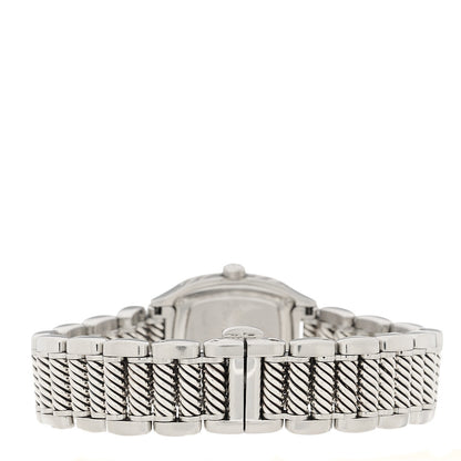 David Yurman Stainless Steel Diamond Mother of Pearl 25mm Thoroughbred Quartz Watch 3 of 4