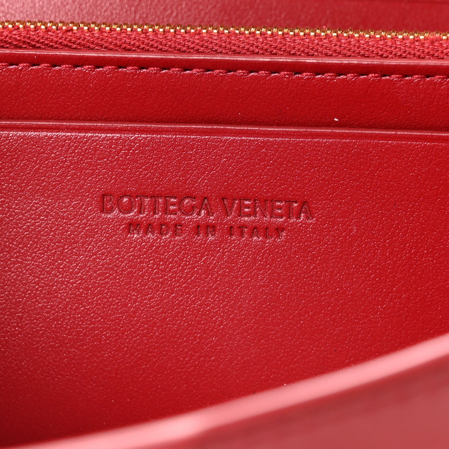 Bottega Veneta Lambskin Maxi Intreccio Cassette Flap Wallet Dark Red 6 of 6