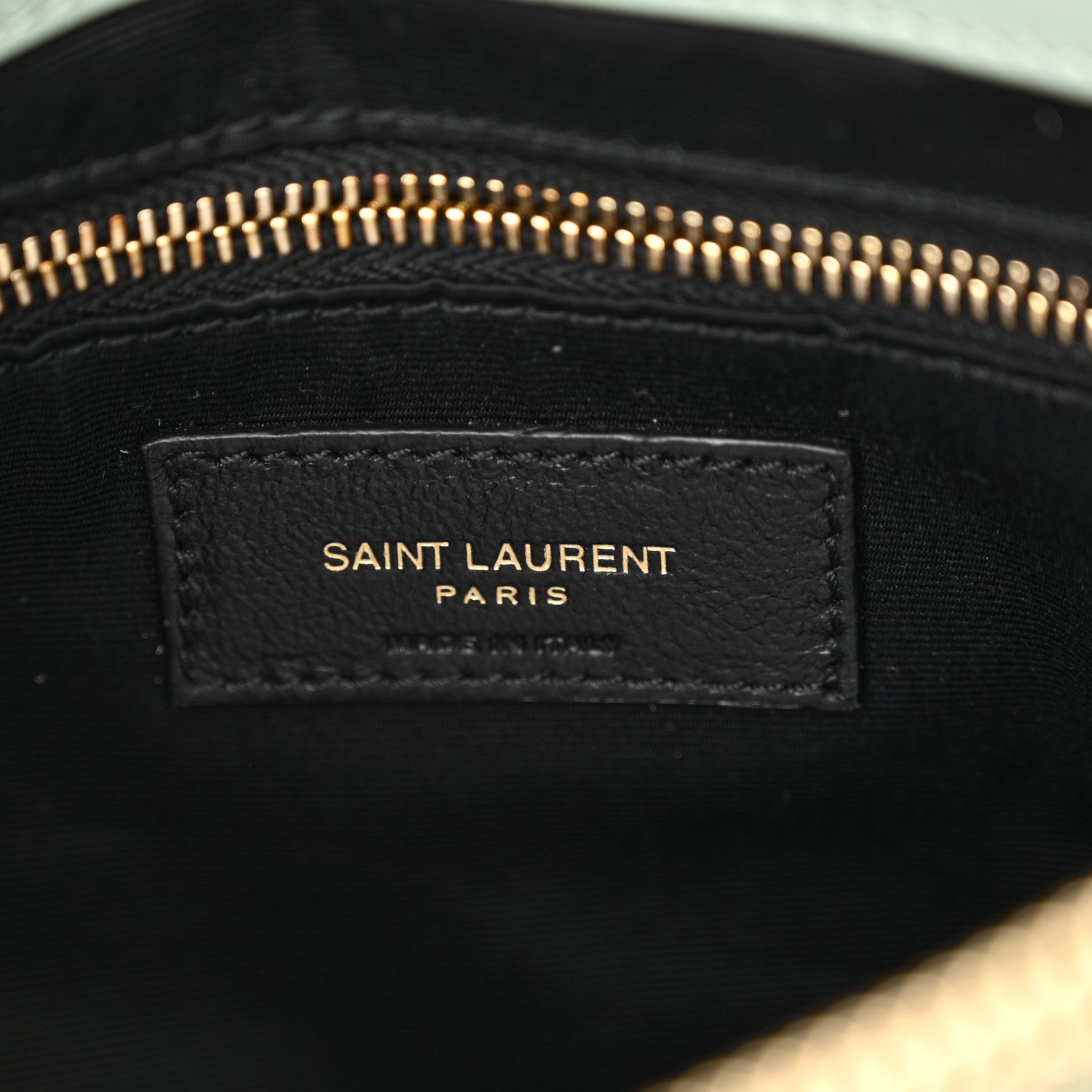 Saint Laurent Suede Y Quilted Monogram Medium Loulou Chain Satchel Vert Opaline 6 of 13