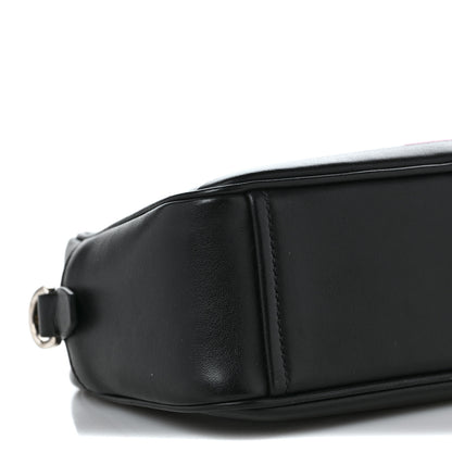 Prada City Calfskin Racing Logo Camera Bag Black Fuxia 7 of 8