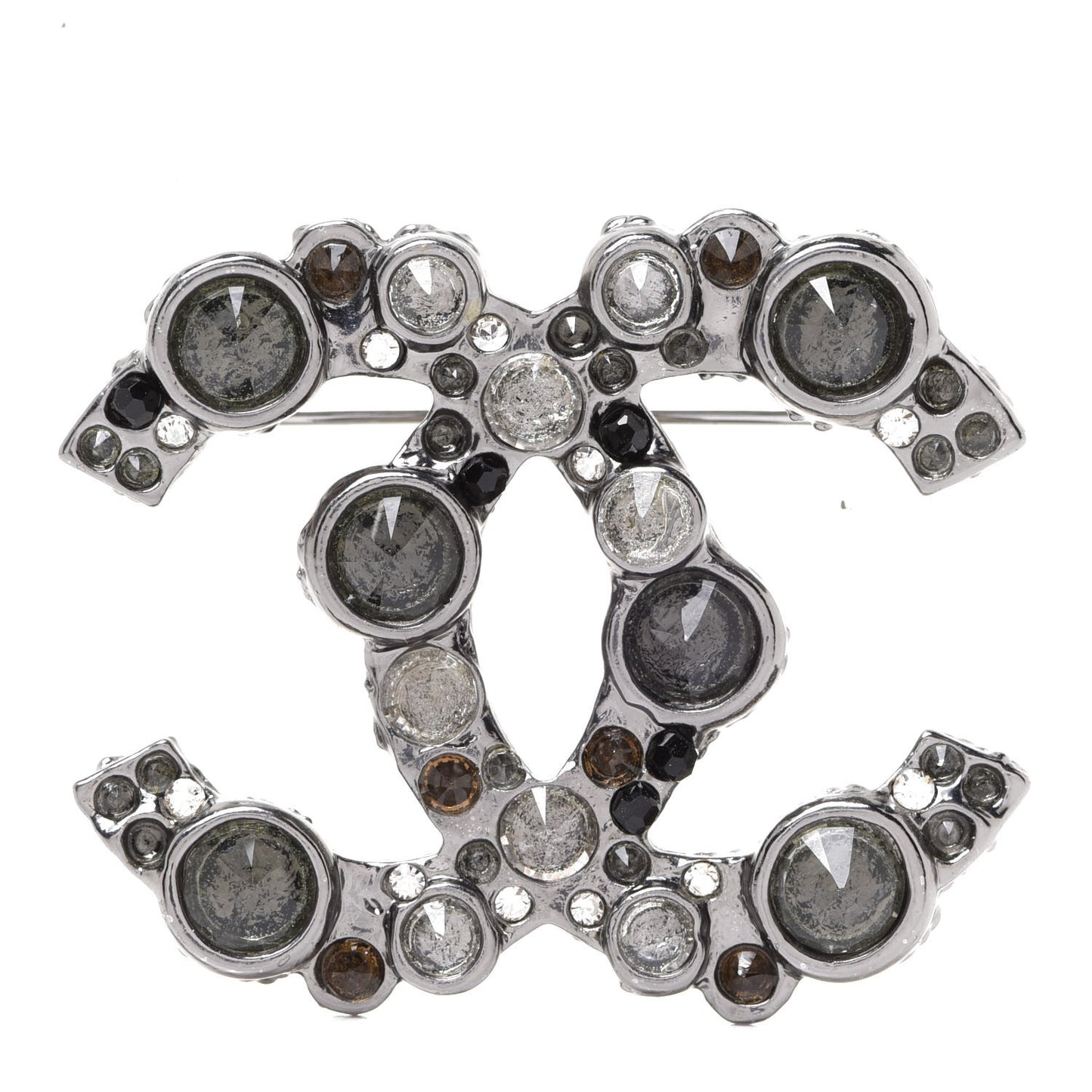 Ruthenium Crystal CC Brooch