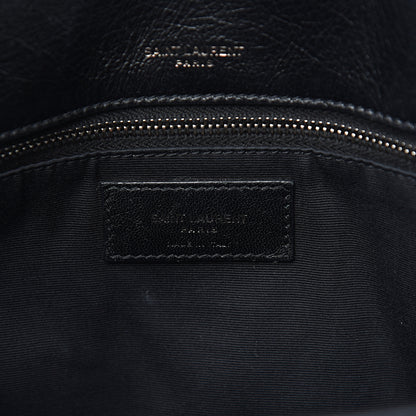 Saint Laurent Crinkled Calfskin Matelasse Monogram Medium Niki Chain Satchel Black 5 of 10