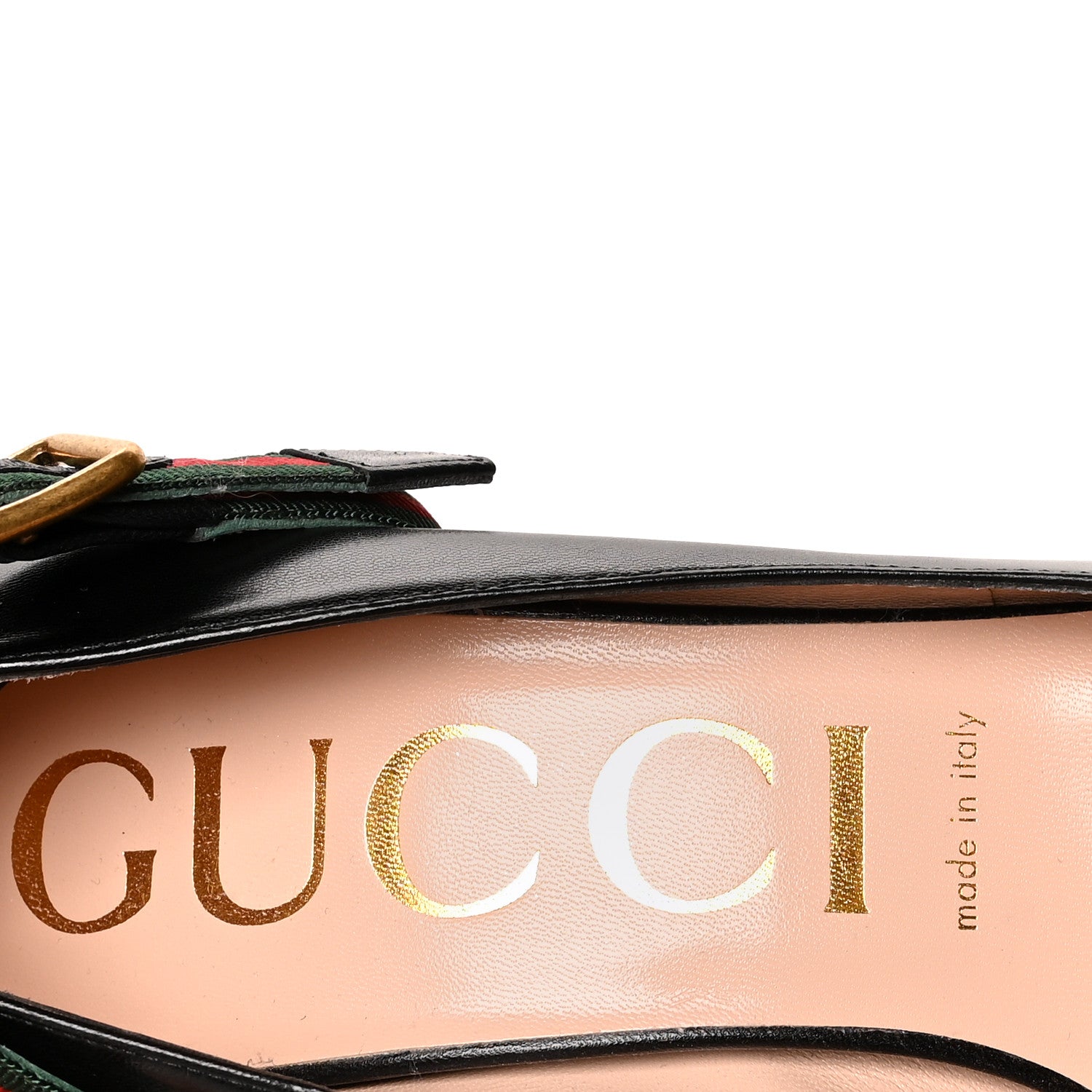Gucci Malaga Kid Sylvie High Heel Pumps 39.5 Black 8 of 8