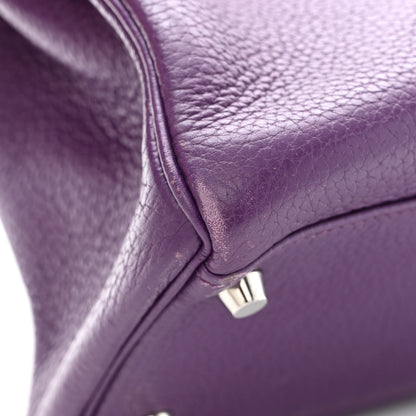 Hermes Taurillon Clemence Kelly Retourne 32 Ultraviolet 14 of 19
