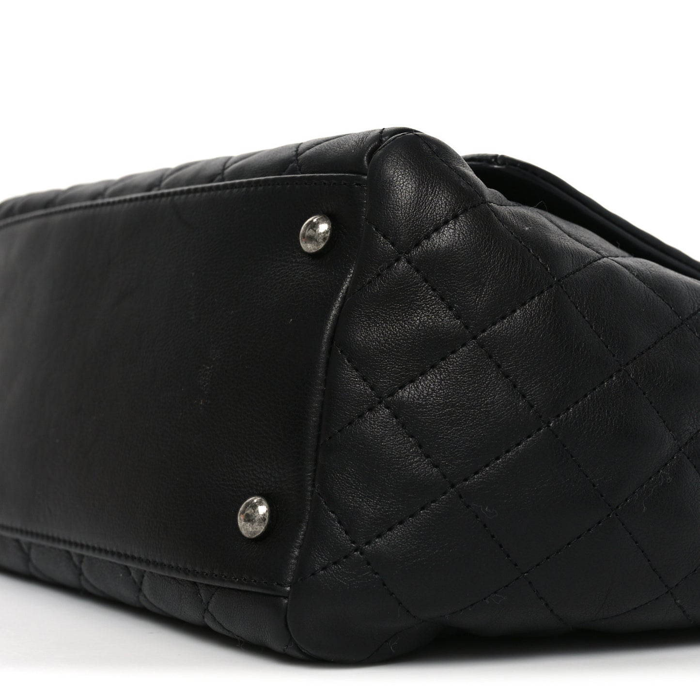 Calfskin Quilted Istanbul Accordion Flap Black