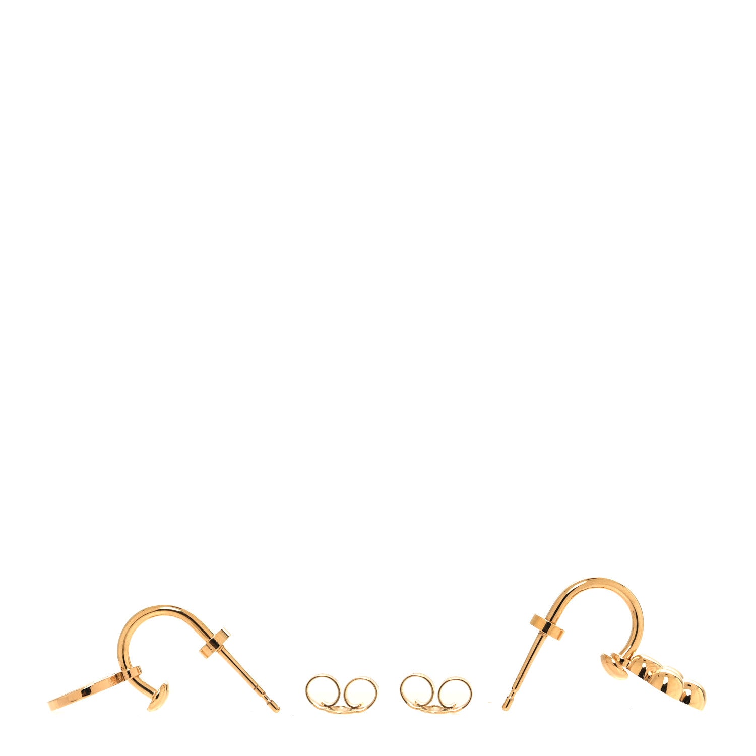 Louis Vuitton Brass Blooming Earrings Gold 3 of 5