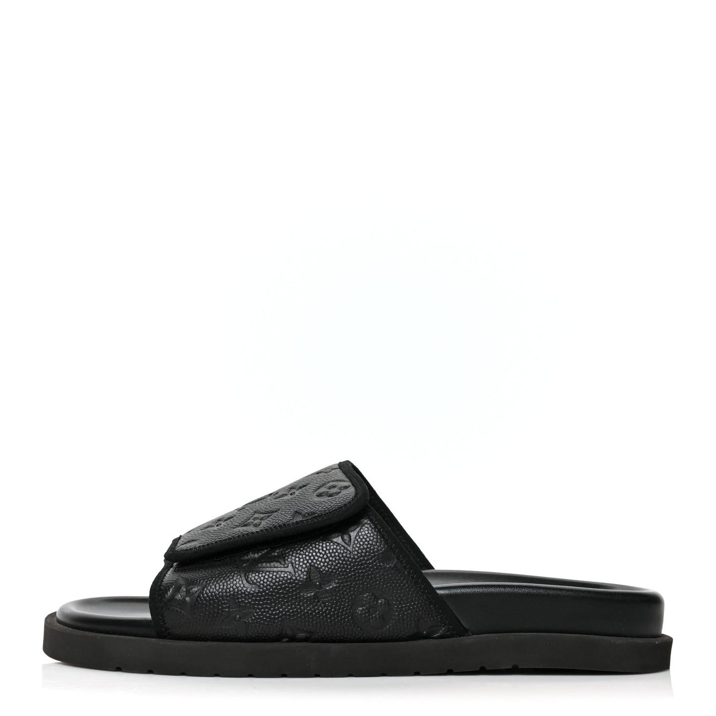 X NBA Calfskin Monogram Embossed Miami Mule 11 Black