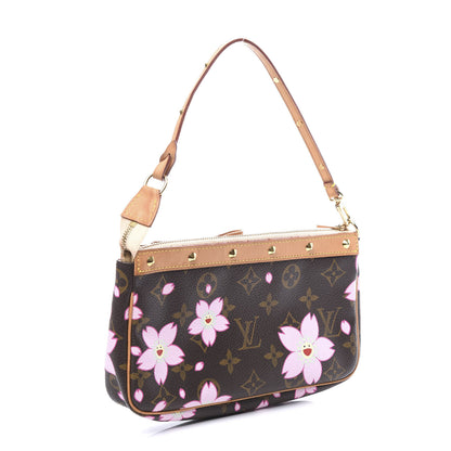 Louis Vuitton Monogram Cherry Blossom Pochette Accessories Brown 2 of 10