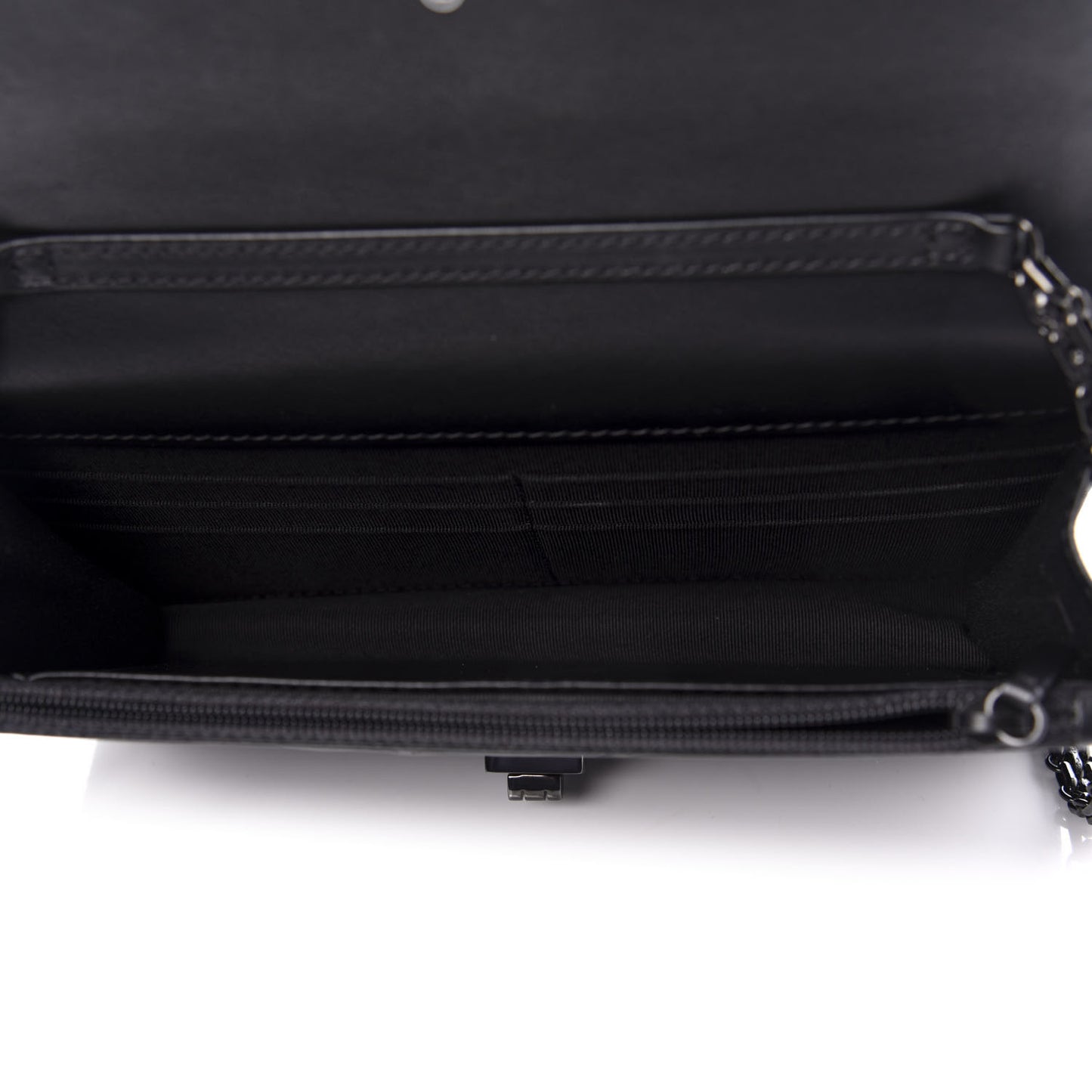 Aged Calfskin Quilted Reissue Wallet On Chain WOC So Black