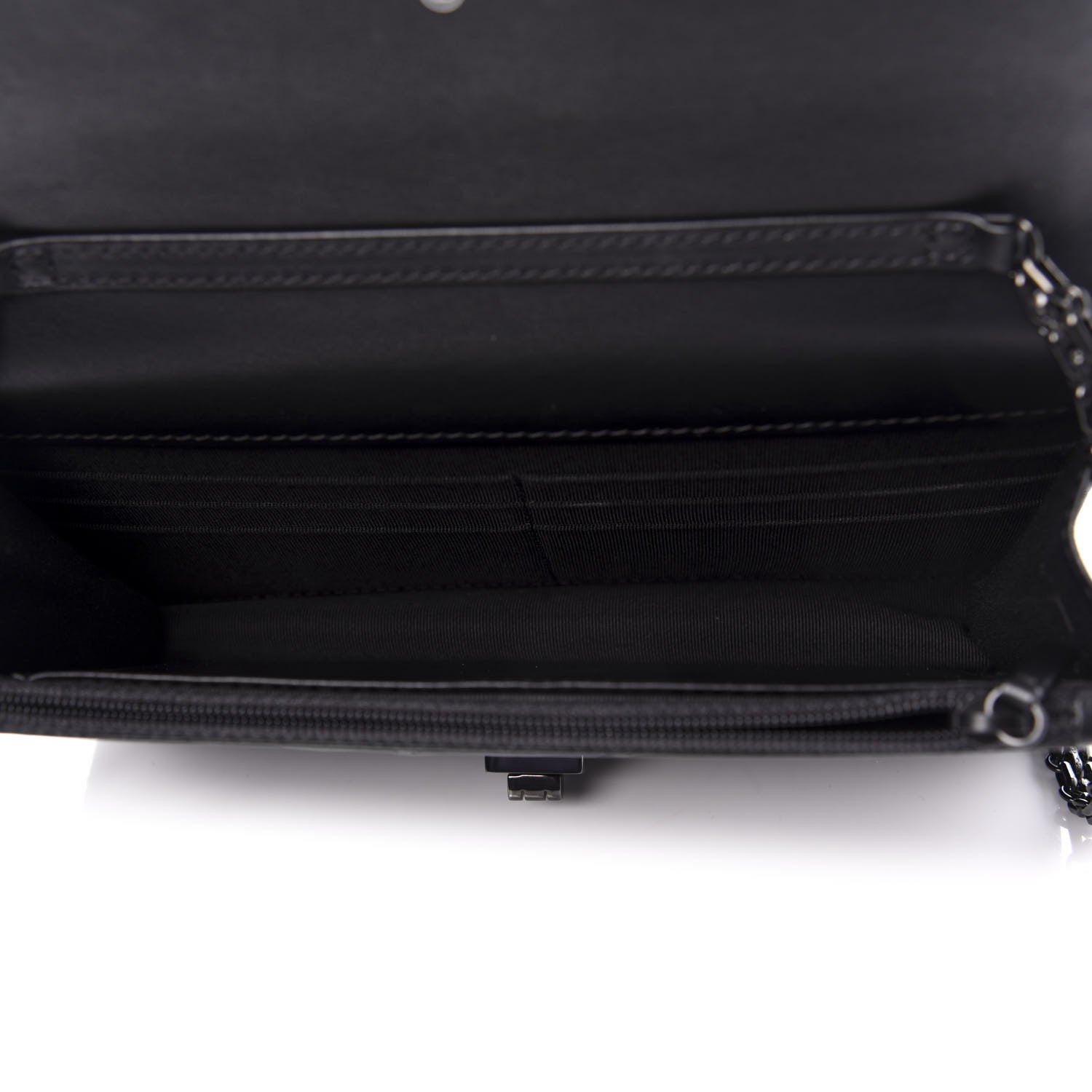Chanel Aged Calfskin Quilted Reissue Wallet On Chain WOC So Black 5 of 9