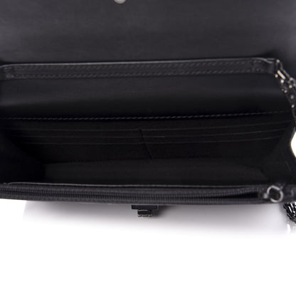 Chanel Aged Calfskin Quilted Reissue Wallet On Chain WOC So Black 5 of 9