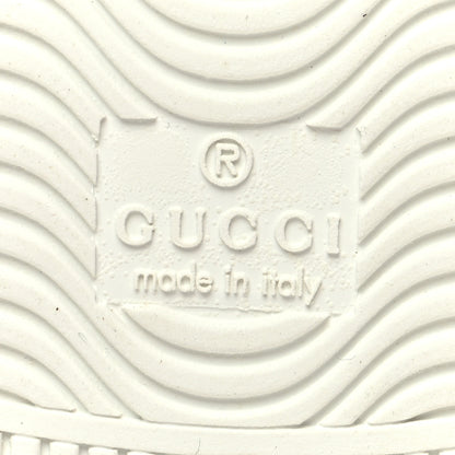 Gucci Calfskin Wool Web Bee Embroidered Womens Ace Sneakers 37.5 White 6 of 6