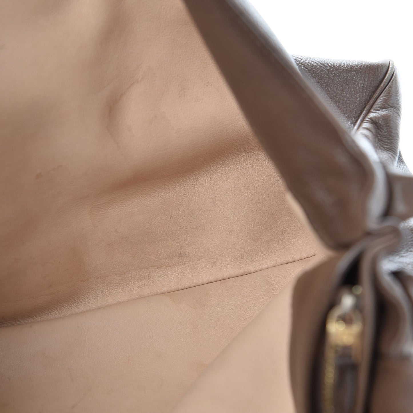 Calfskin Brillant Besace Brown