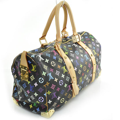 Louis Vuitton Monogram Multicolor Keepall 45 Black 3 of 10