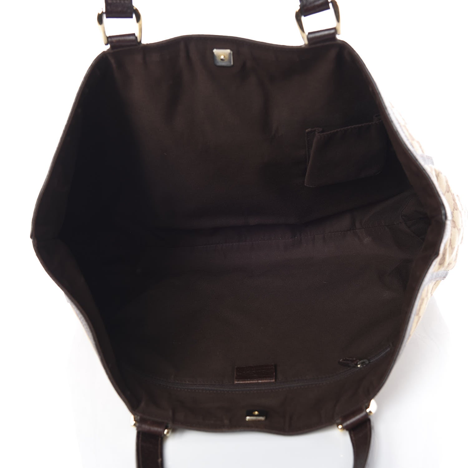 Gucci Monogram Large Abbey Tote Dark Brown 7 of 10