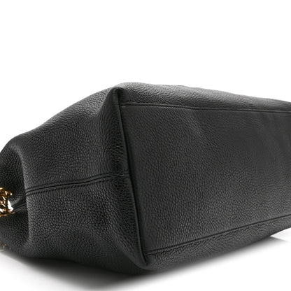 Gucci Pebbled Calfskin Medium Soho Chain Shoulder Bag Black 10 of 11