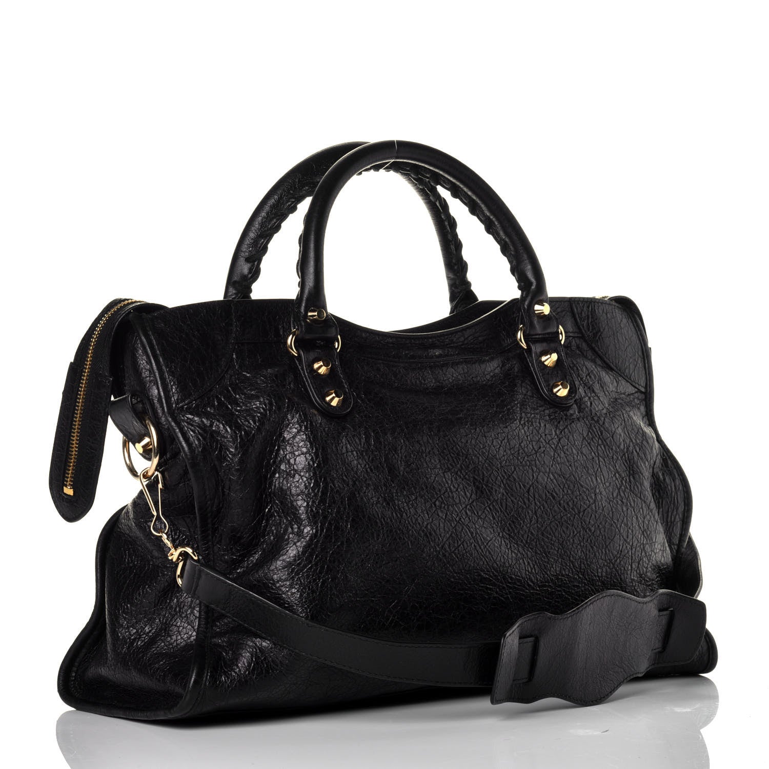 Balenciaga Agneau Classic Gold Hardware City Black 4 of 9