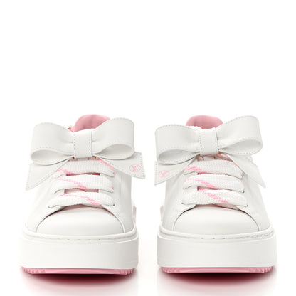 Louis Vuitton Time Out Bow Sneakers 37 White Pink 2 of 12