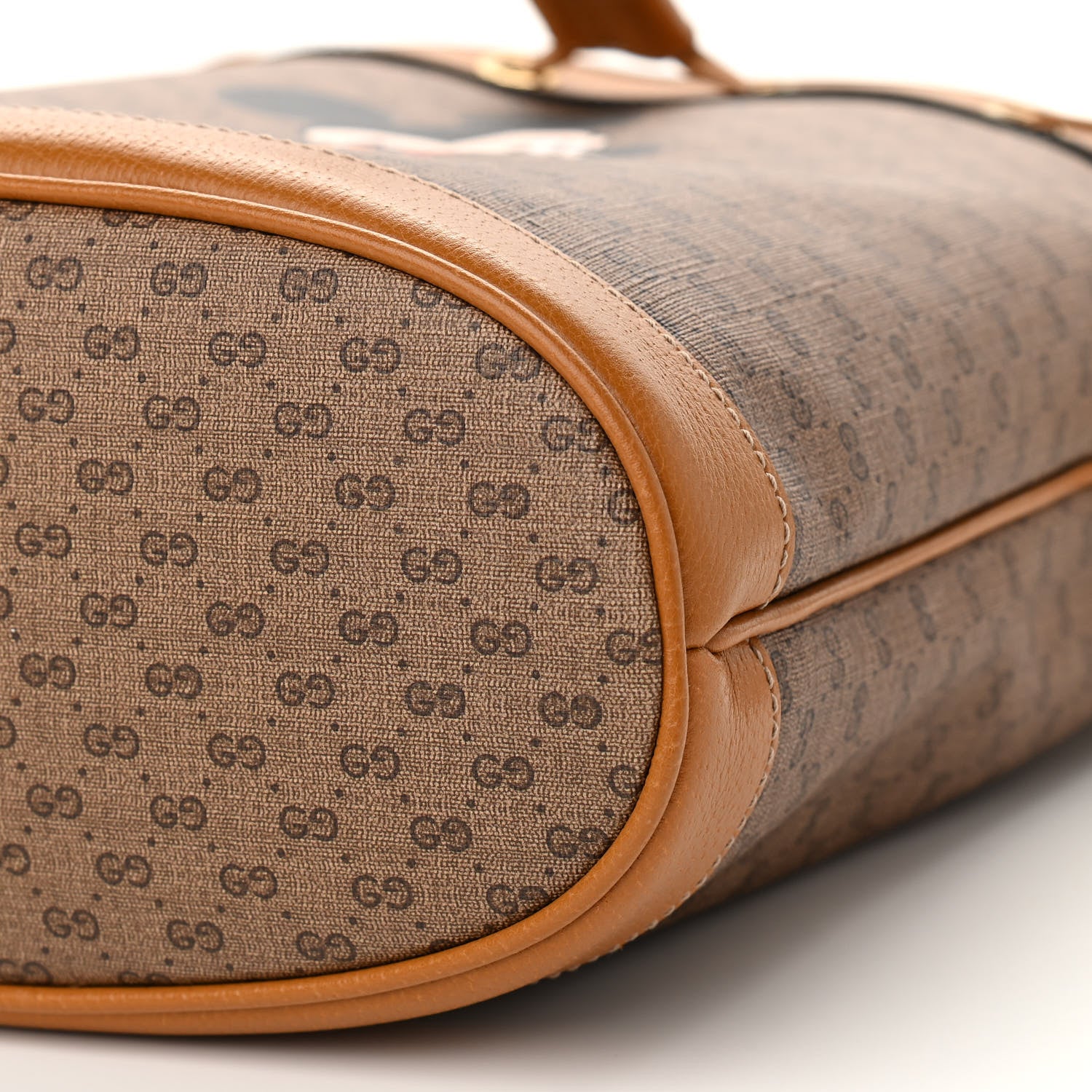 Gucci X DISNEY Mini Vintage GG Supreme Monogram Bucket Bag Beige Vintage Sun Oil 10 of 11