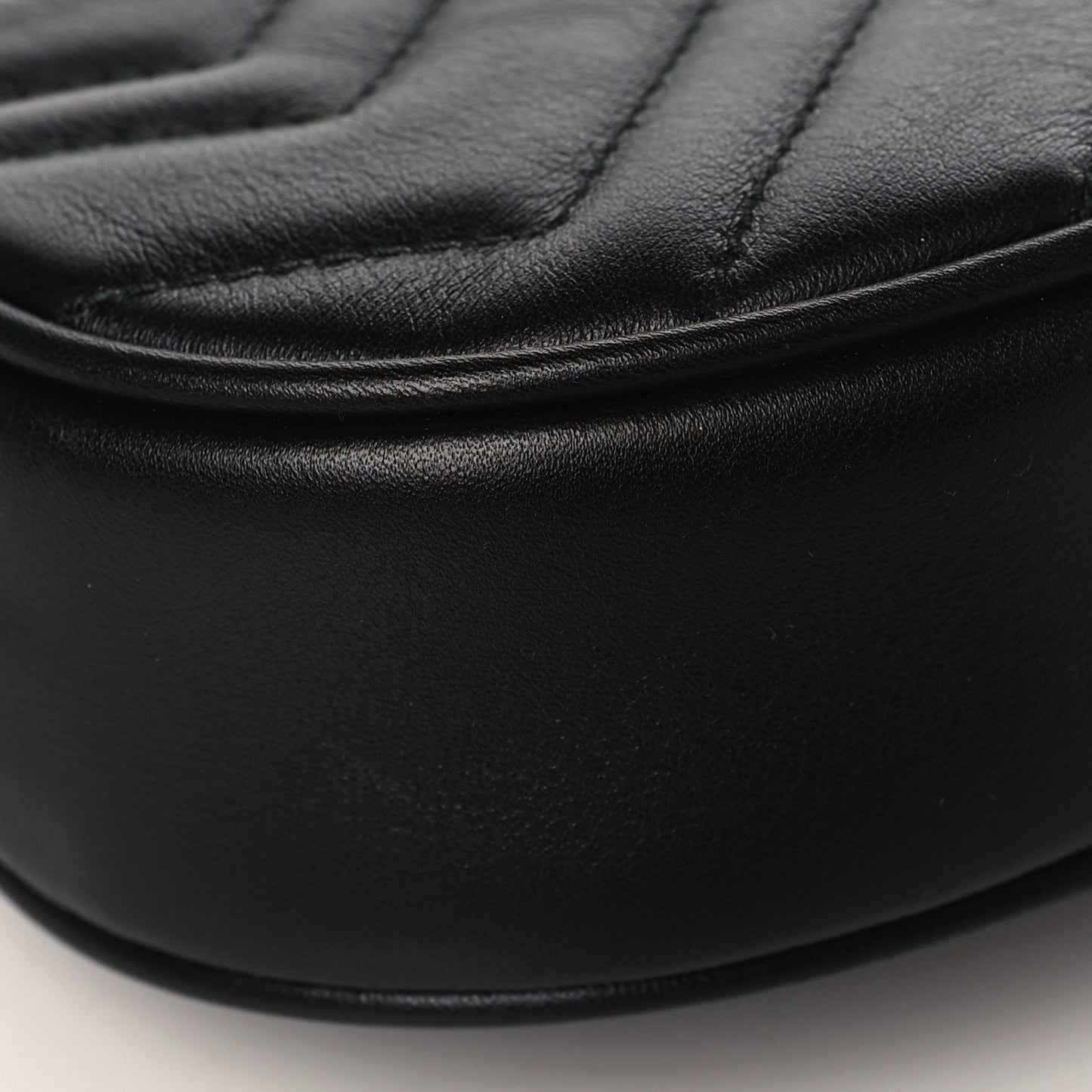 Calfskin Matelasse GG Marmont Belt Bag 85 34 Black